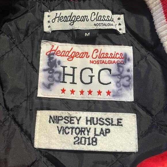Headgears Classic Nipsey Hussle Crenshaw Embroidered Bomber Jacket - Picture 6 of 8